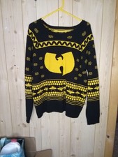 Wu-Tang Clan Killa Bees Men Ugly Dad Grandpa Sweater 90s Hip Hop Pullover - LG