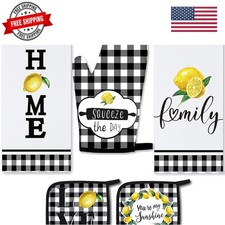 Pieces buffalo plaid kitchen - 5,