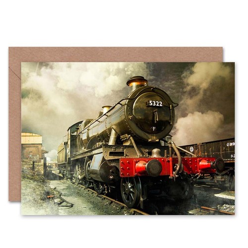 Steam train colour photo - steam,
