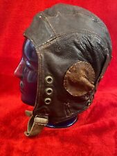 WW2 Period RAF “Early Pattern” C-Type Wired Leather Flying Helmet