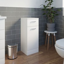 White gloss laundry bathroom - white,