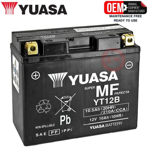 Yt12b yuasa battery sealed - yuasa,