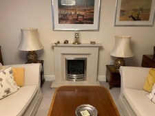 Large Vintage Traditional Empire Shaped Cream Silk Table Lampshades 15"x13-21"