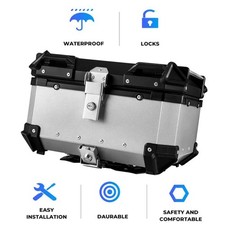 65L Motorcycle Trunk Hard Tail