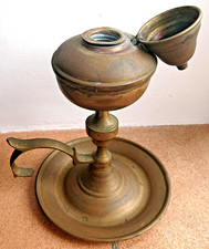 Vintage Brass Candil Oil Lamp