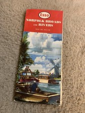 Vintage Esso Road Map Norfolk