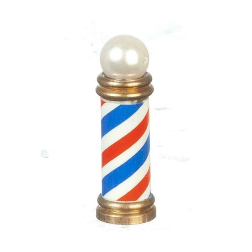 Dolls house brass barber - brass,