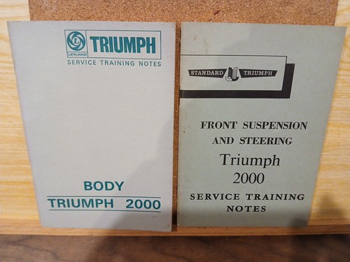 Triumph 2000 service notes - 2000, for