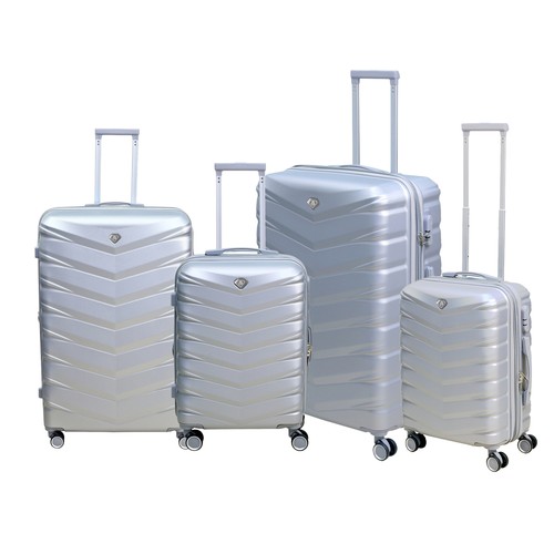 Travel suitcase 140l - suitcase, silver