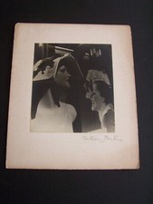 Shop Window Dummy Head Woman Signed Anthony Panting Mounted Photo Original