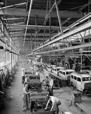 WWII Dodge Army Trucks Detroit Michigan Historic Vintage Old photo multiple size