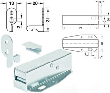 Attic Door Lock Touch Catch