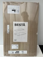 Ikea BESTÅ Shelf Fit Frame Shelving Storage Unit Adjustable 56x36 Beech Wood