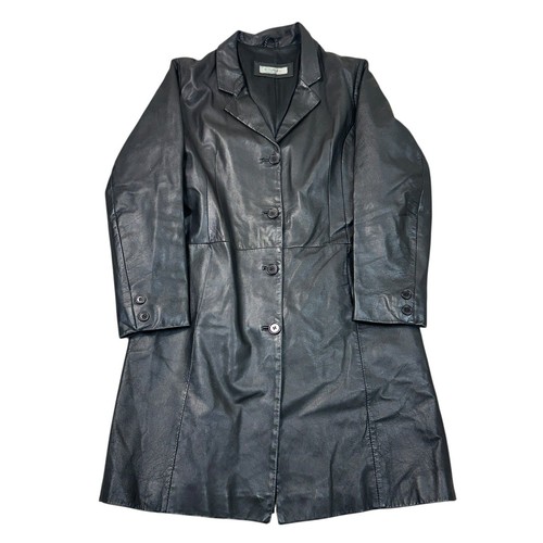Vintage leather trench - leather, coat