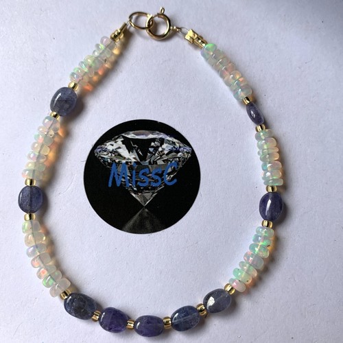 Tanzanite and fire opal 9ct - opal,