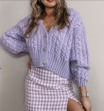 Zara Purple Lavender Cropped