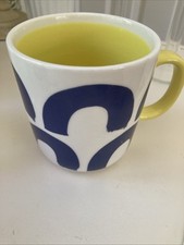 Habitat Mix It Up Blue Half Circles  Mug- homeware dishwasher microwave safe