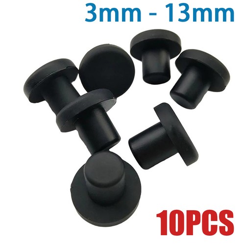 Hole plug end cap black - plug,