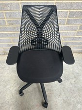 Herman Miller Sayl Black Chair with lumbar support and  4D arms