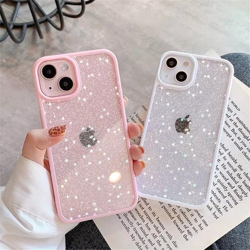 Star glitter case - star, for