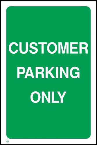 Customer parking only - parking,