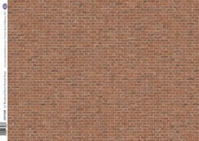 Streets Ahead Weathered Brick Flemish Bond Dolls House Paper, A3 Card Brickwork