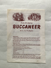 Buccaneer:  Instructions Rules