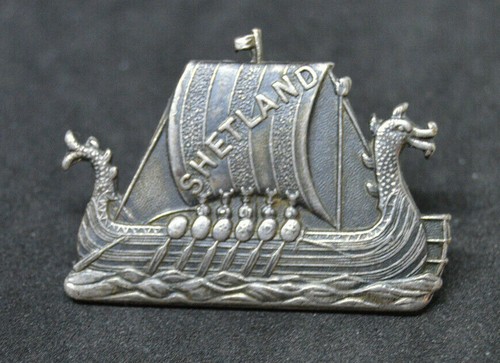Vintage shetland viking boat - viking,