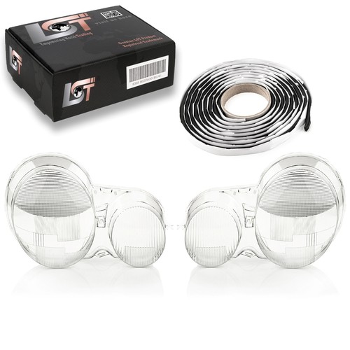 Headlight lens glass left - 2x,