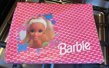 Barbie Doll 1993 Pink Carry Case Mattel Vintage Accessory Handle Clip