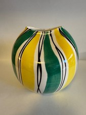 Vintage Schramberg Liane Vase 1950s Designed by Elfie Stadler Germany Fat Lava