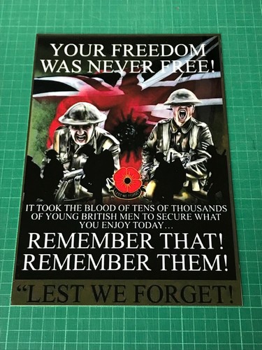 Remembrance sunday metal - sunday, sign