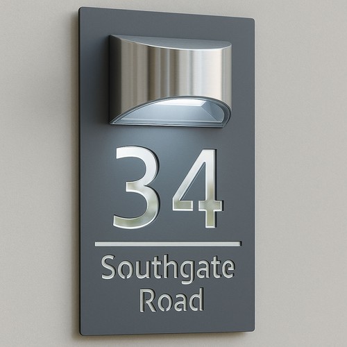 House number plaques - number,