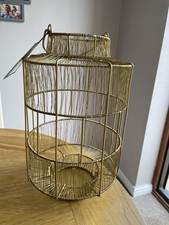 Enzo large wire lantern - Gold