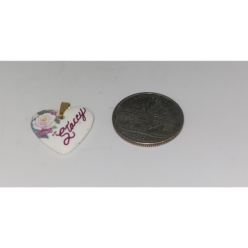 Stacey heart shaped - kiln, fired
