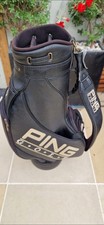 Ping Golf Tour Bag Black/Gold Inc Rain Hood