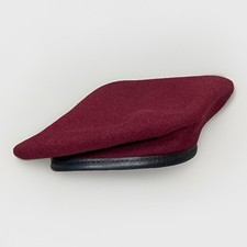Vtg US Army Airborne Beret Size 6 1/2 Paratrooper Wool Military Issue Maroon New