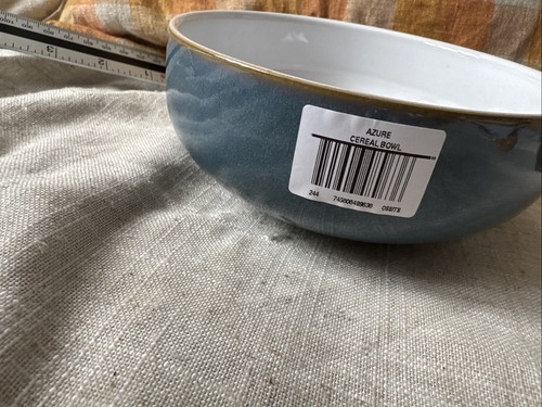 New denby azure blue soup - denby, soup/