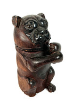 Antique smoking bulldog