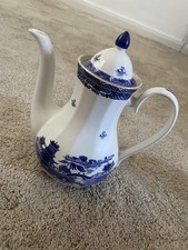 Vintage Rington's 'Willow Pattern' Large Coffee Pot By Wade Ceramics 10" BNIB