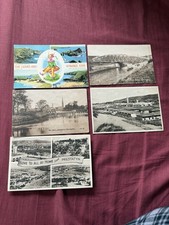 5 Vintage Postcards UK Lot: Prestatyn Holiday Camp, Kynance Cove, Warrington
