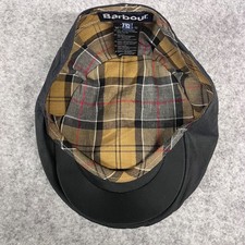 Barbour Wax Flat Cap Navy Mens