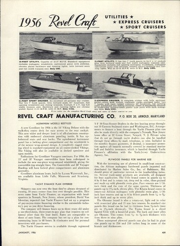 1956 paper revel craft - paper, ad