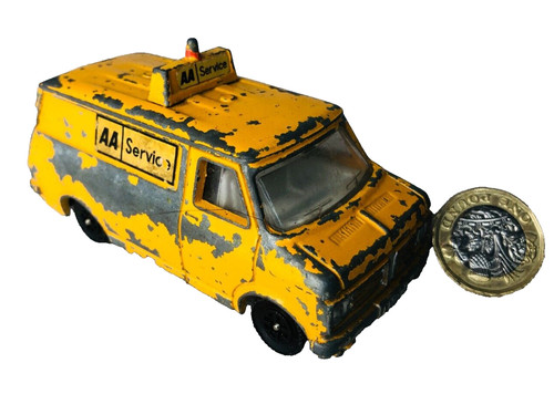 Toy car dinky yellow - car, aa