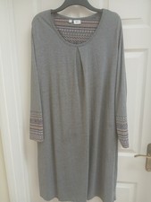 bpc Bonprix Collection Ladies Grey Long Seeve Jersey Feel Dress - Size 2XL