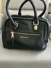 Smith And Canova Large Black Leather Bag In New Condition