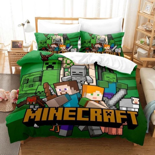 Hot minecraft bedding set 3pcs - bedding,