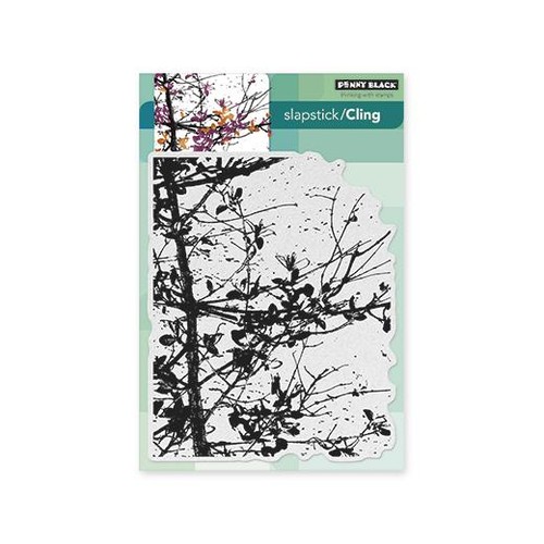 Penny black cling - penny, rubber