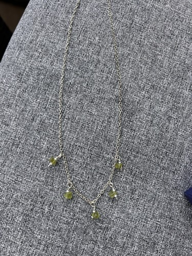 Handmade peridot necklace - peridot,