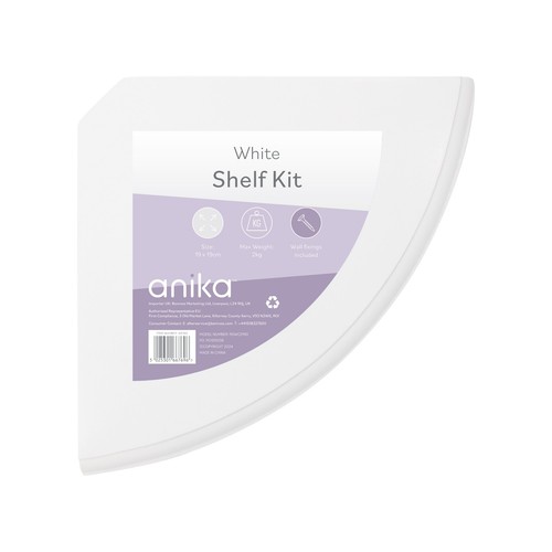 Anika floating corner shelf - floating,